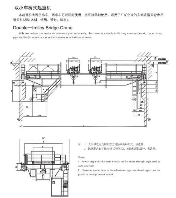 QE型双小车吊钩桥式起重机